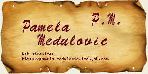 Pamela Medulović vizit kartica